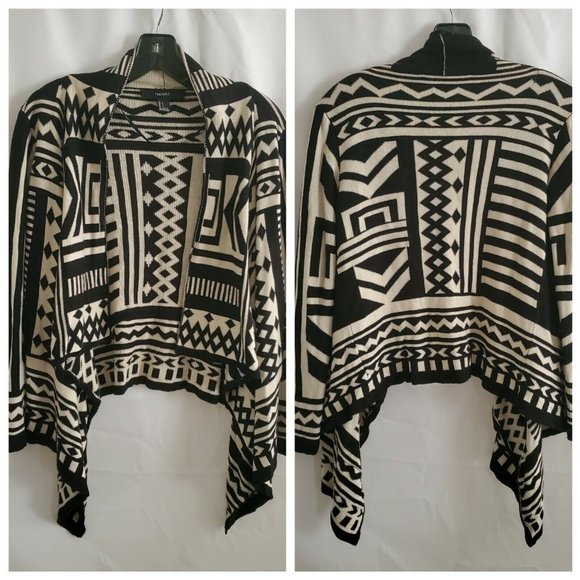 Forever 21 Womens Open Front Kimono Cardigan Small - Picture 2 of 9